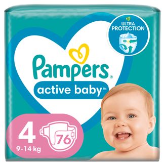 pampers active baby niebieski