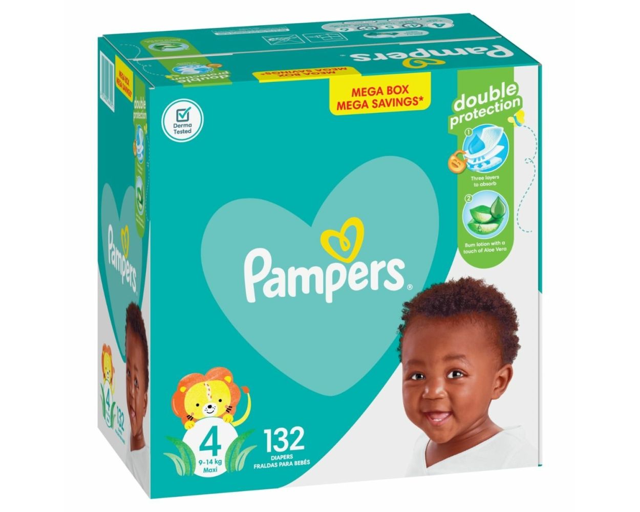 pampers 4 active baby mega pack