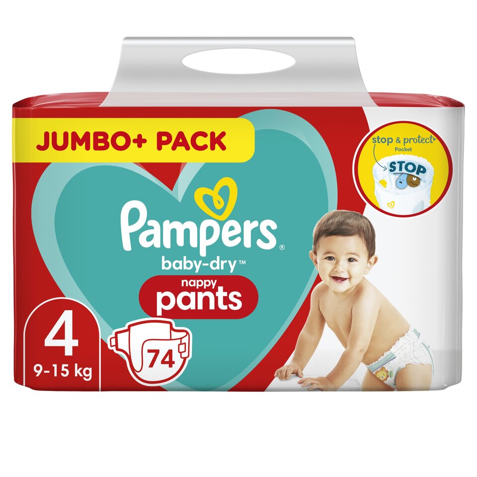 tesco pampers pants size 4