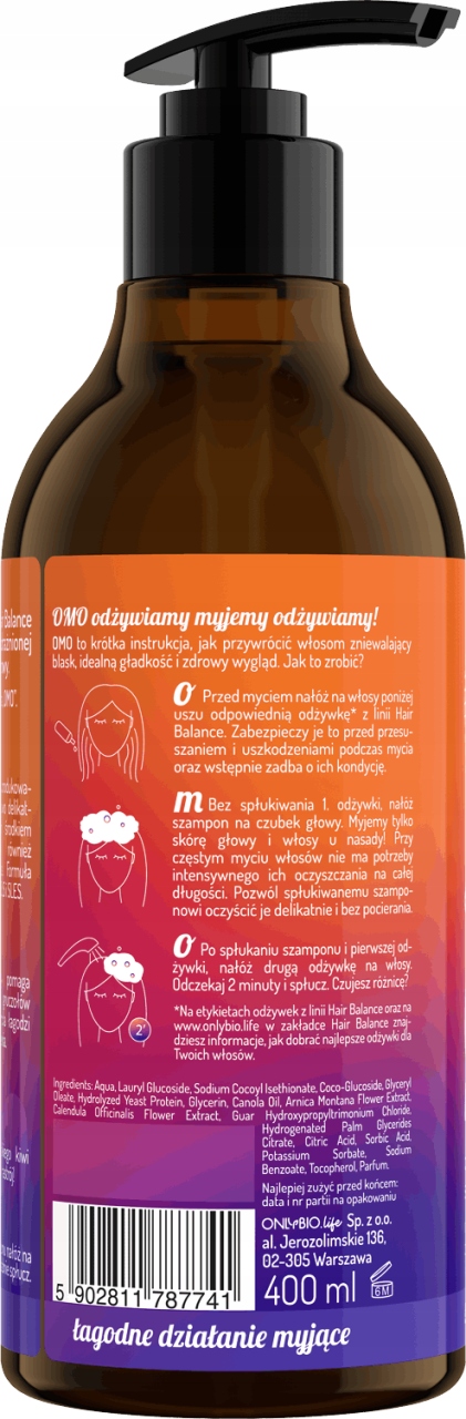 szampon micelarny włosy przetłuszczające się tuba 200 ml onlybio