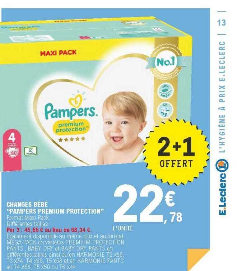 pampers leclerc