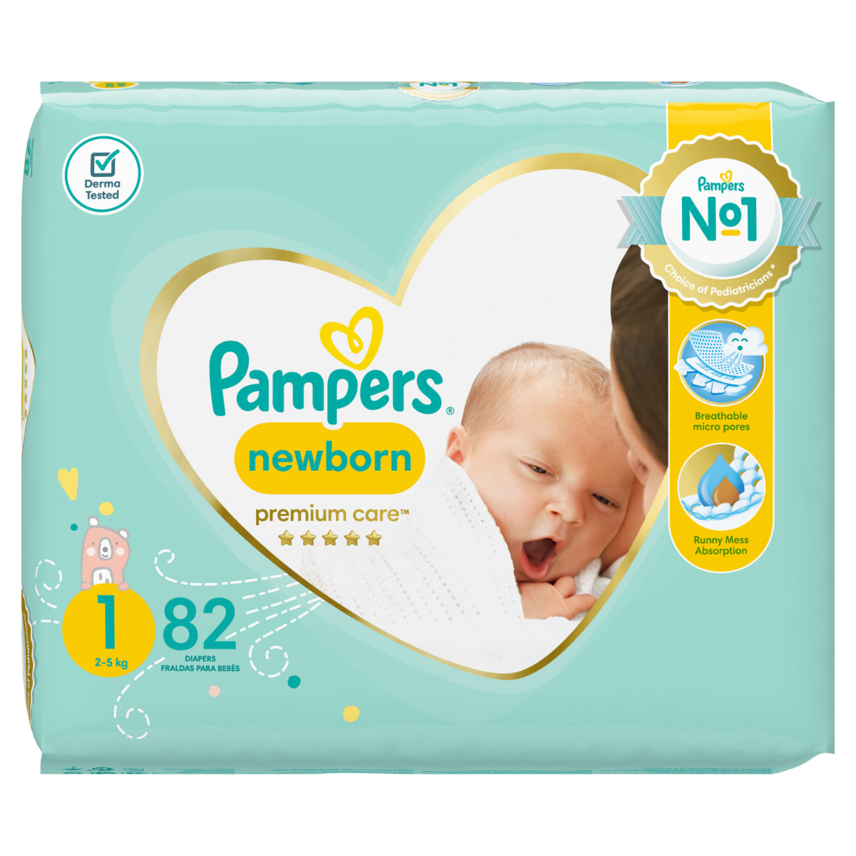 pampers 1 premium care box