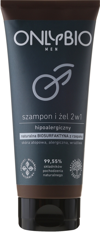 regeneracja szampon i żel 2w1 dla mężczyzn onlybio 200ml