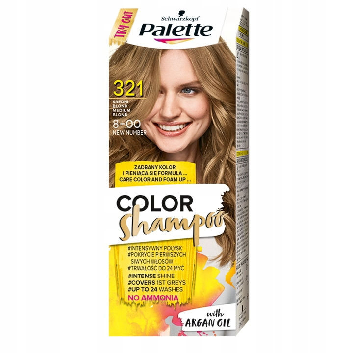 palette szampon koloryzujący średni blond