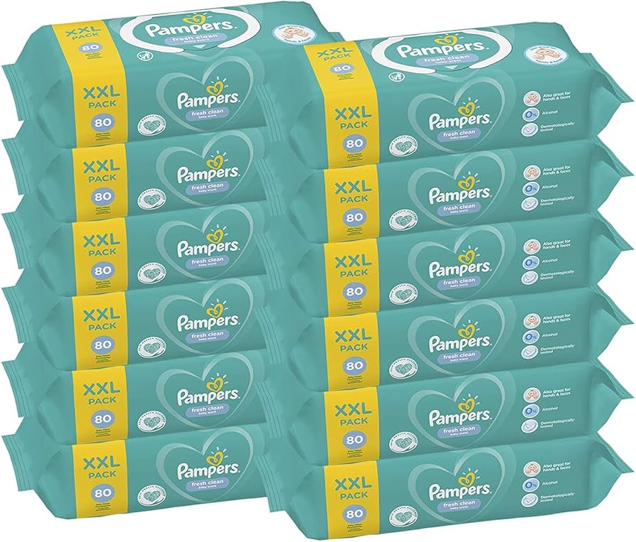 pampers fresh clean 12 sztuk