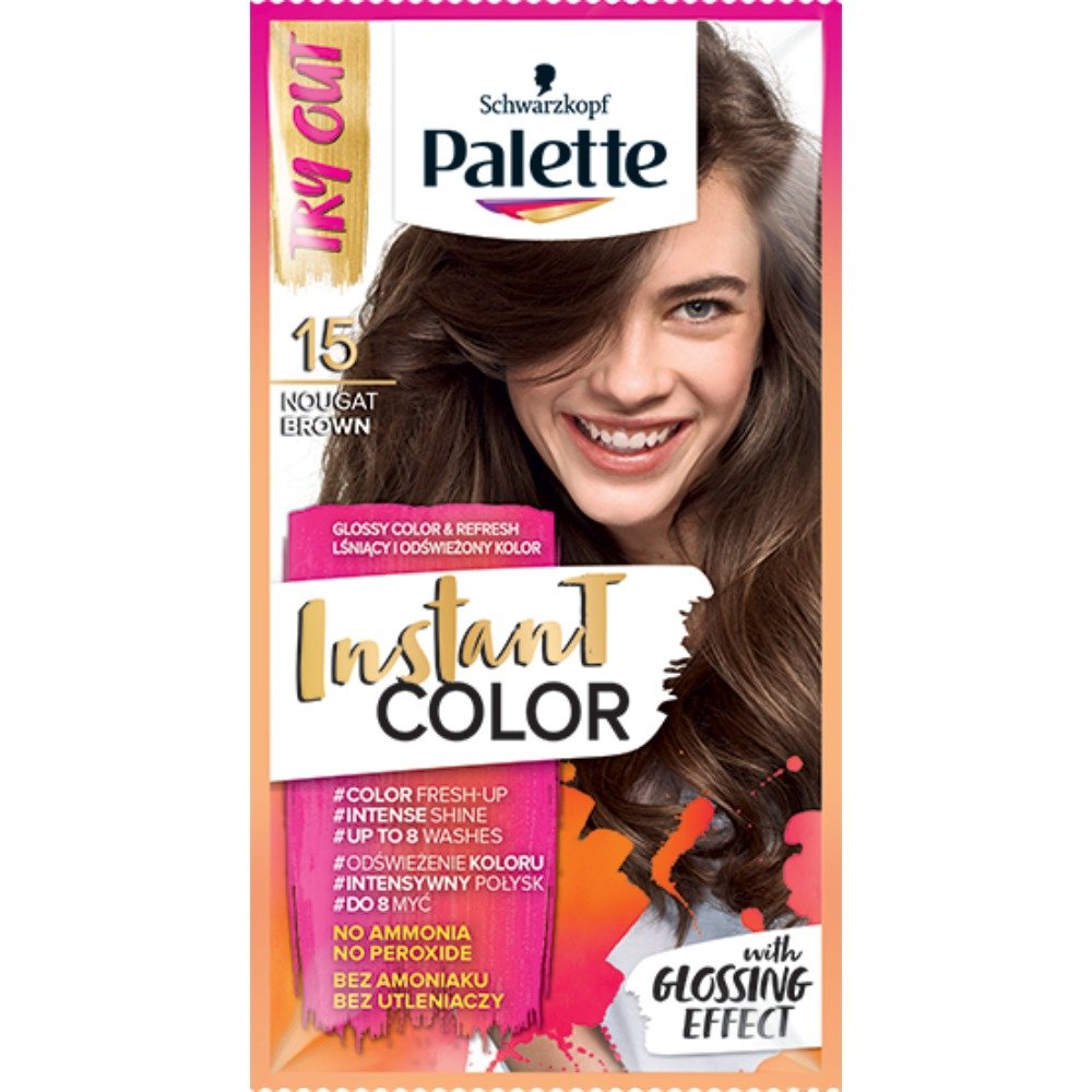 palette instant color 15 nugatowy brąz szampon koloryzujący