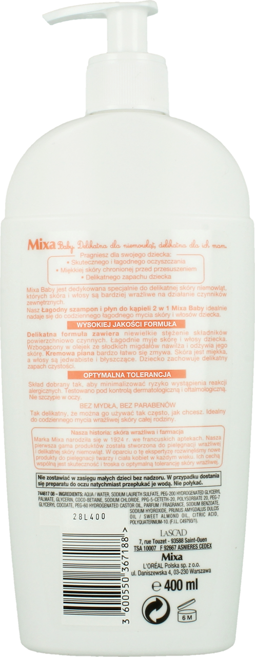 mixa baby szampon rossmann