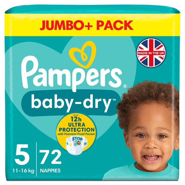 pampers jumbo pack size 5