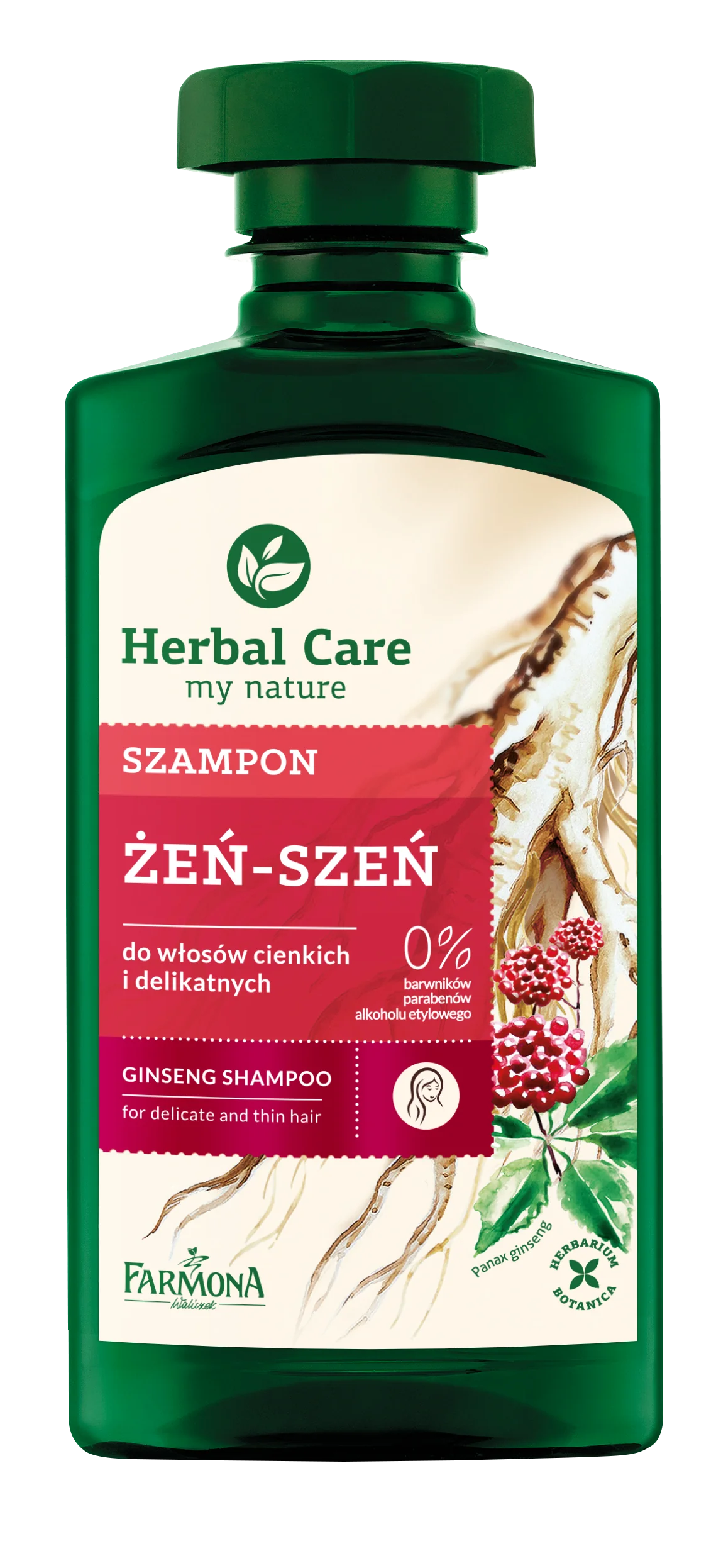 farmona herbal szampon do włosów cienkich żeń-szeń