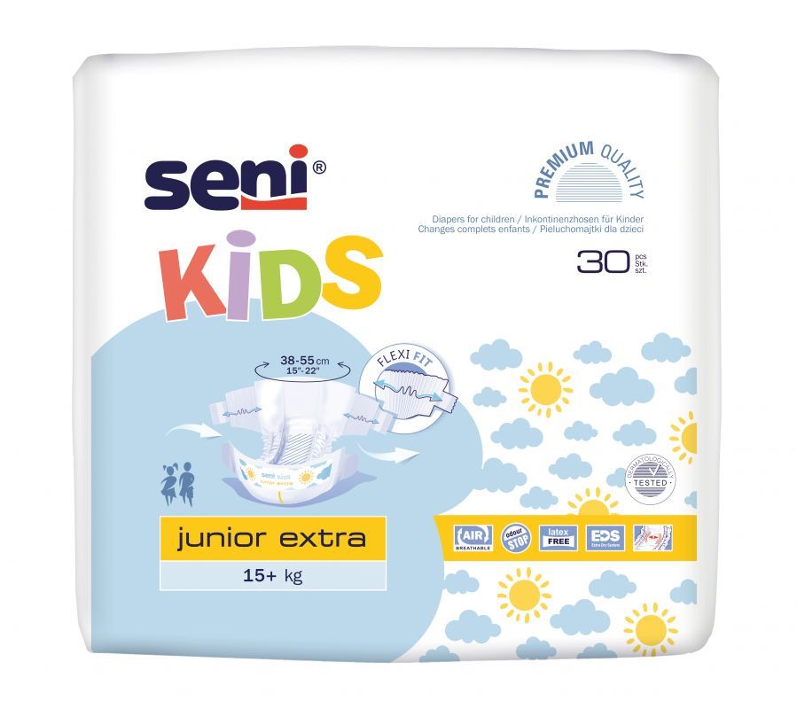 pieluchomajtki seni kids junior extra 16-30kg 30szt