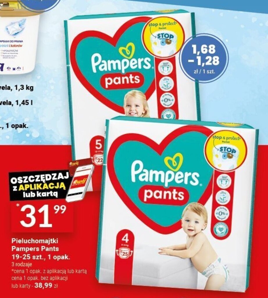 rabat na pampers pants 19 zł