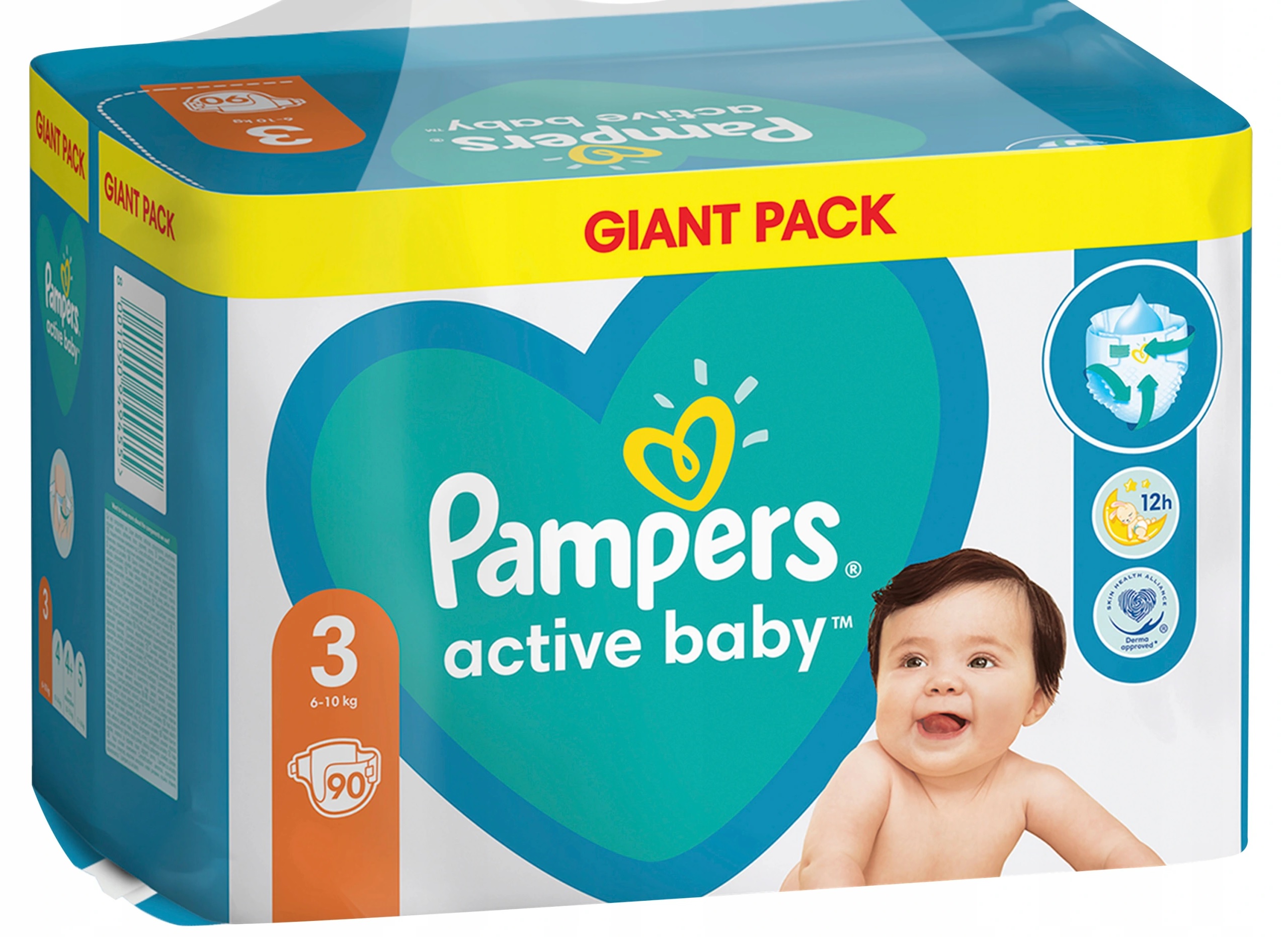 pampers 3 jumbo pack 90 sztuk