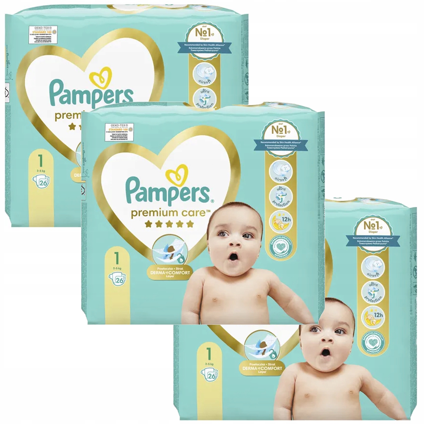 pieluchy pampers premium care 1 allegro