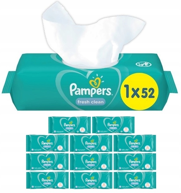 pampers baby fresh clean chusteczki pielęgnacyjne