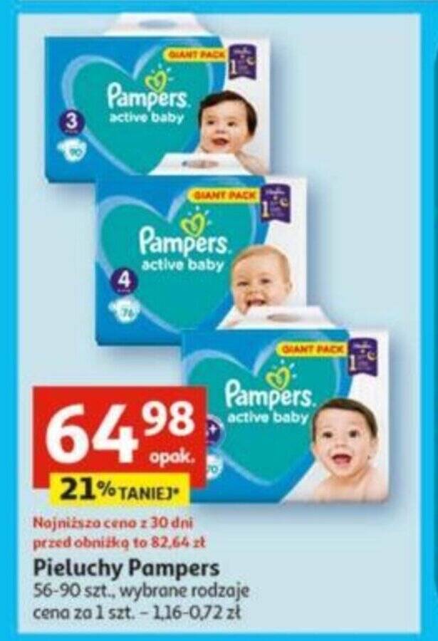 pieluchy pampers promocja auchan