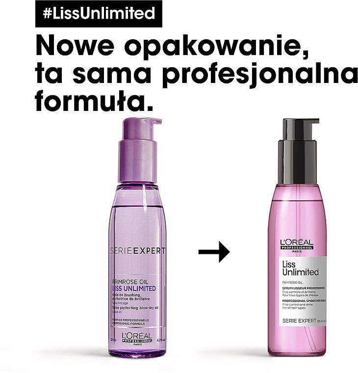 loreal liss unlimited olejek wygładzający do włosów 125ml