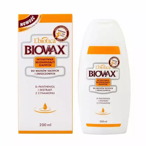 biovax szampon do włosów suchych i zniszczonych 200ml