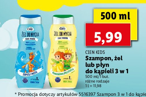 lidl szampon cien dla dzieci