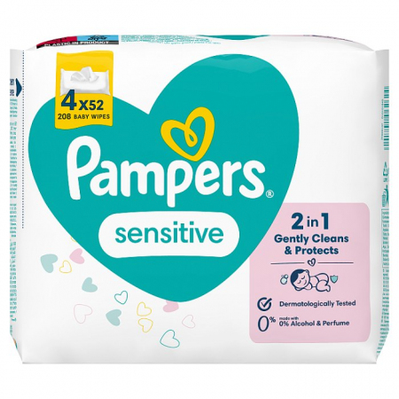 pampers sensitive chusteczki wysypka