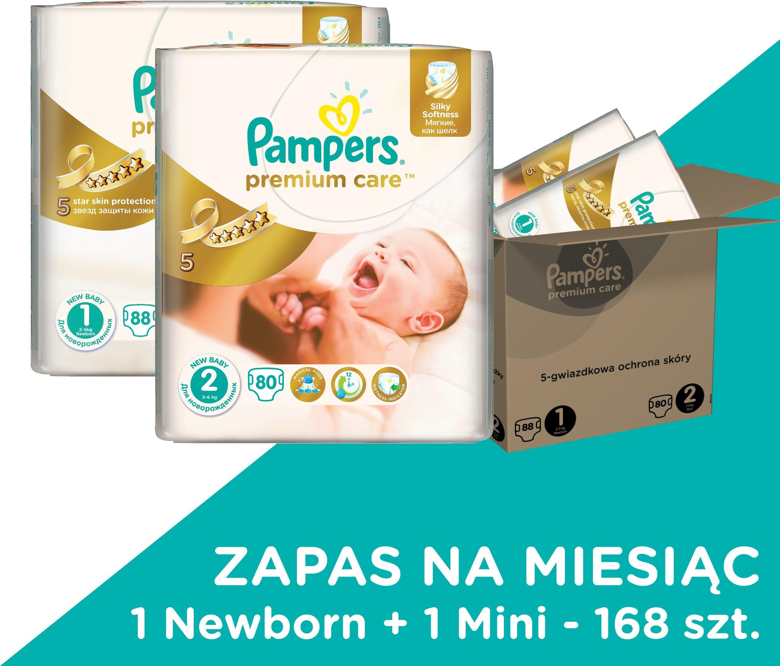 pampers premium care 168 sztuk