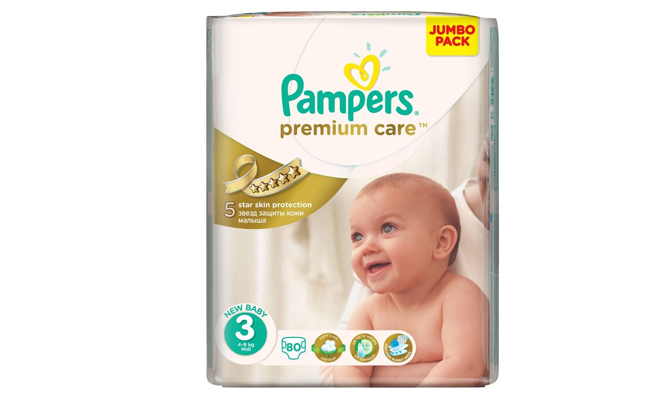 pampers premium care drymax midi 3