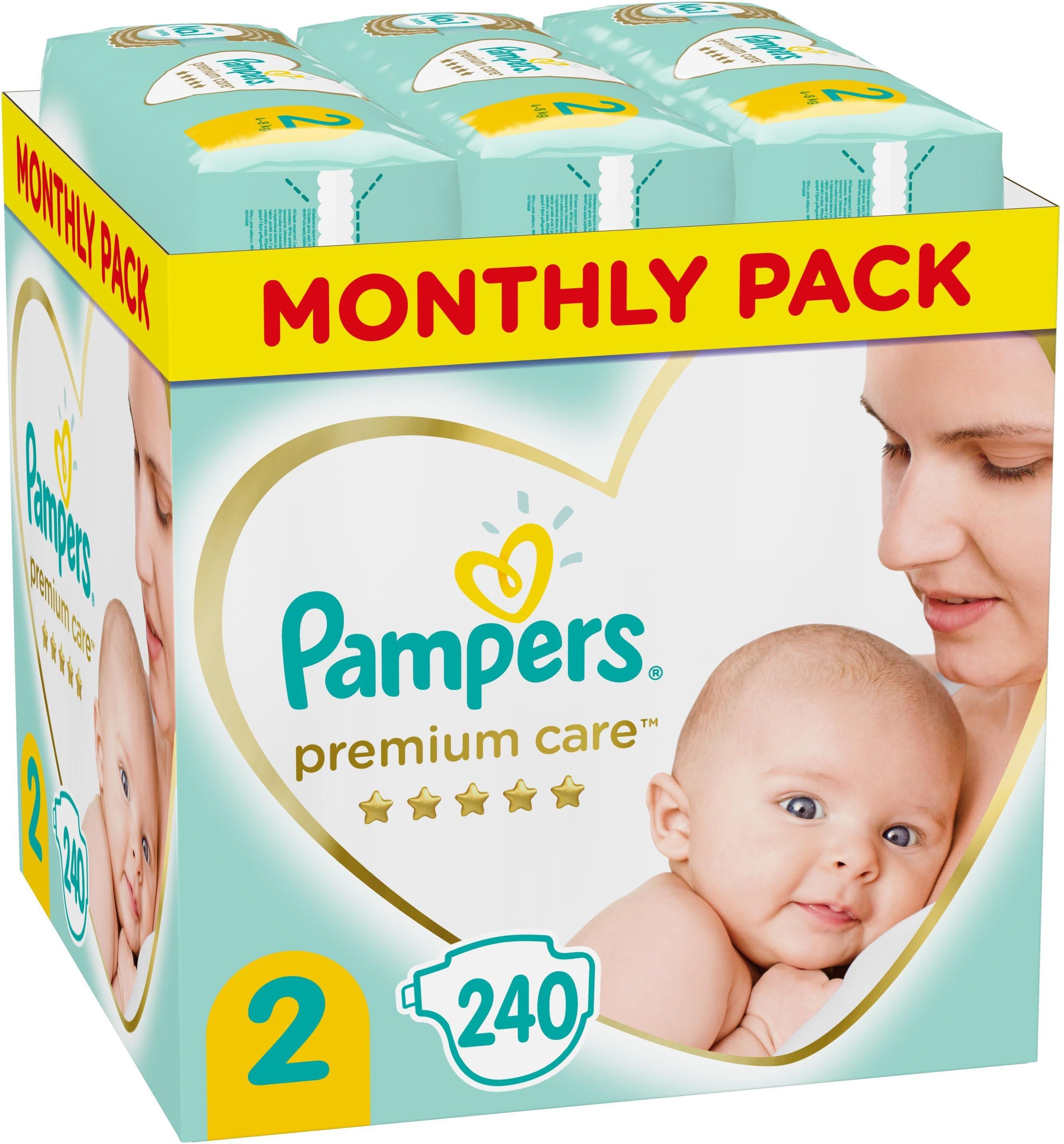 pampers premium care 2 mini 240 szt ceneo