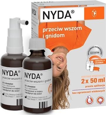 szampon przeciw wszom dla dzieci nyda 2 x 50