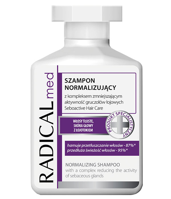 ideepharm radical med szampon normalizujący do włosów przetłuszczających się