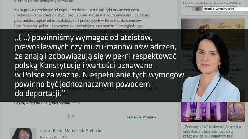 posłanka pis deklaracje pieluchy