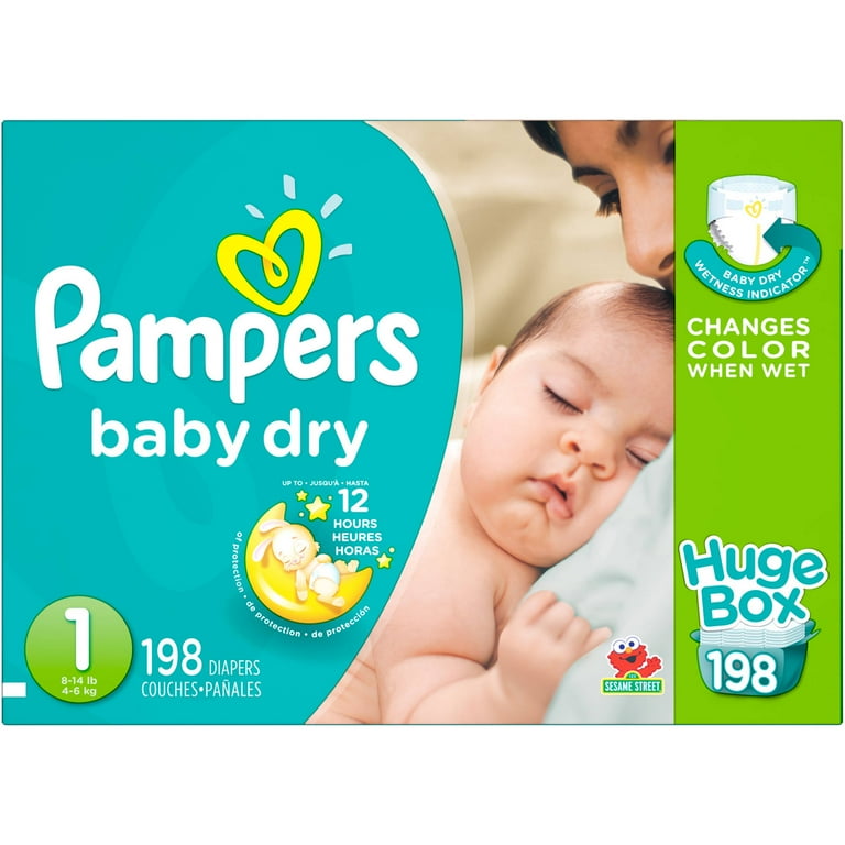 pampers mega box size 1