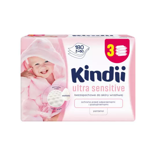 chusteczki nawilżane cleanic kindii ultra sensiive