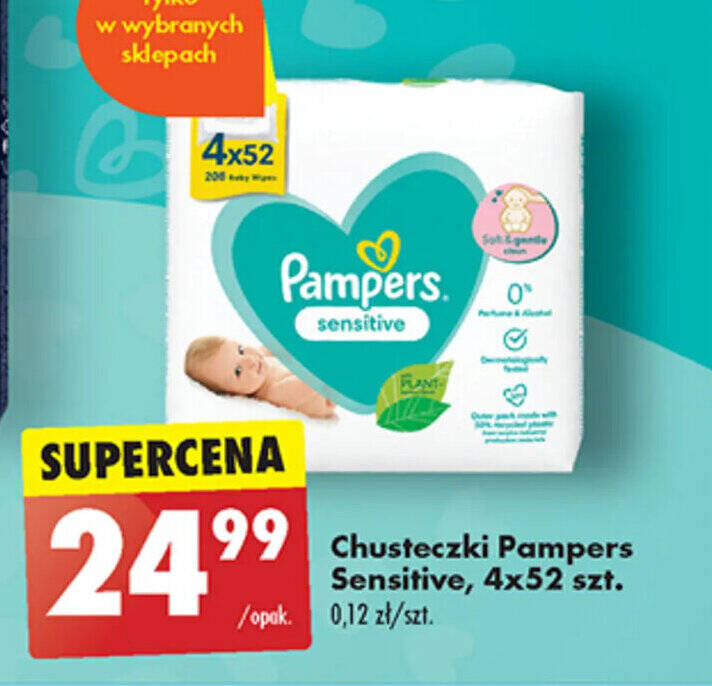 pampers mokre chusteczki biedronka