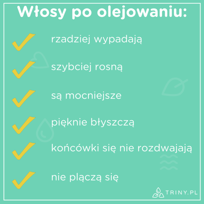 kolejność olejowanie a potem szampon czy jak