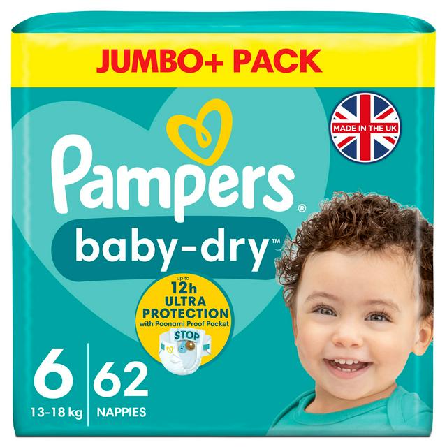 jumbo pack pampers size 6