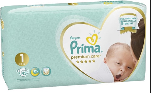 pampers premium care 1 43szt 2-5 kg