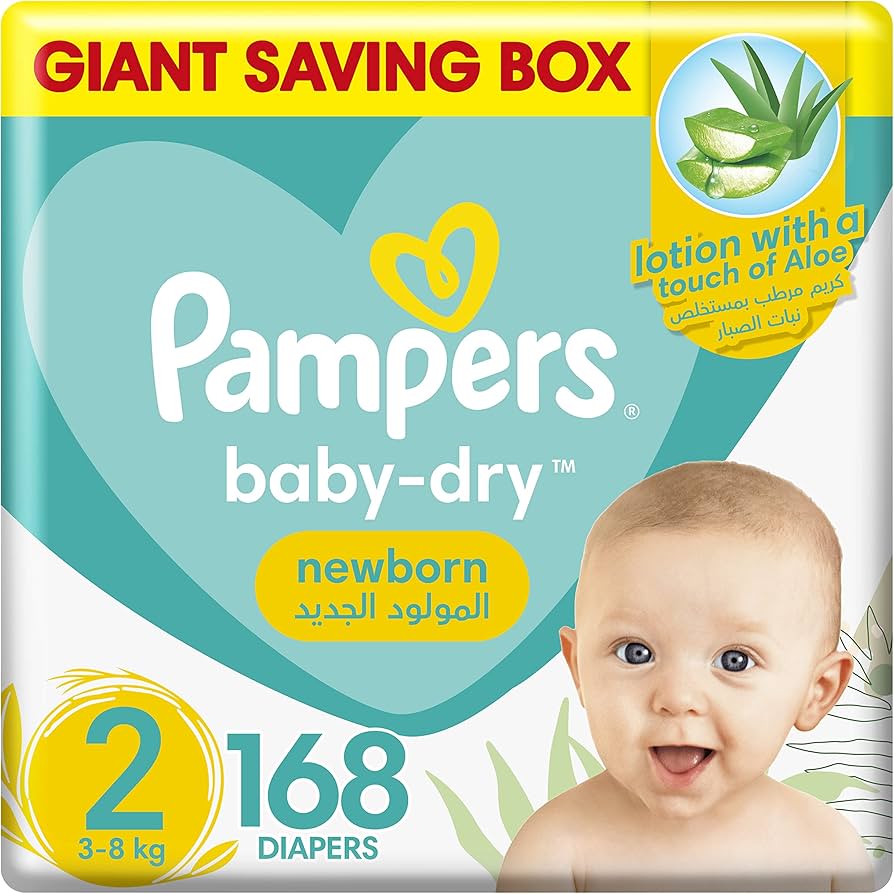 pampers new baby dry 2 giant pack