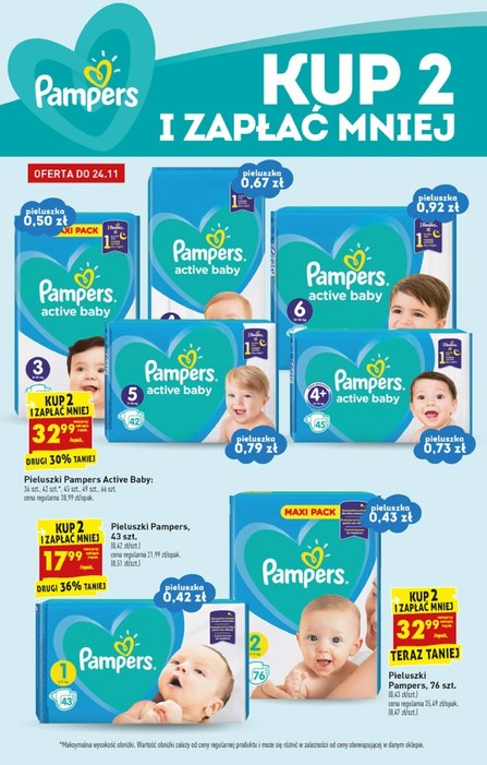 pamper active baby biedronka