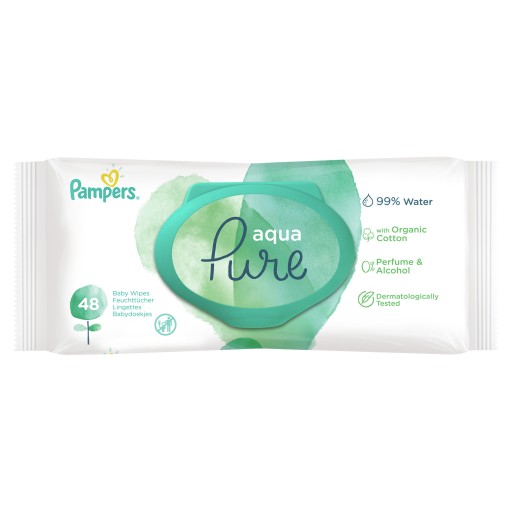 pampers chusteczki nawilżające aqua pure 14 x 48