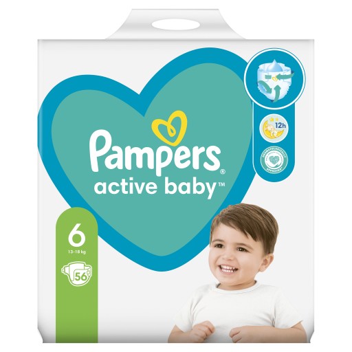 pampers active baby 6 56 cena