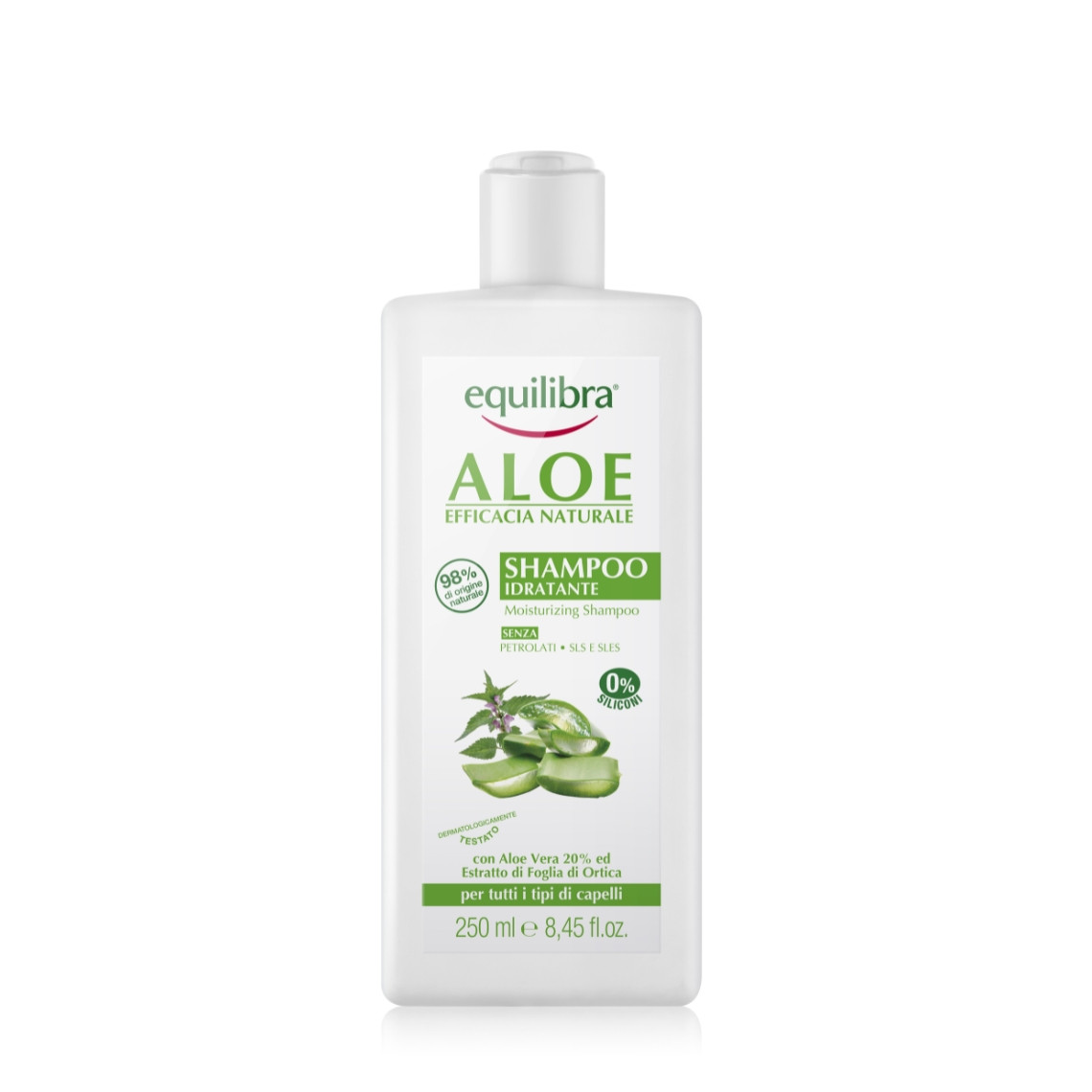 equilibra nawilżający szampon aloesowy 20 aloe vera 250 ml