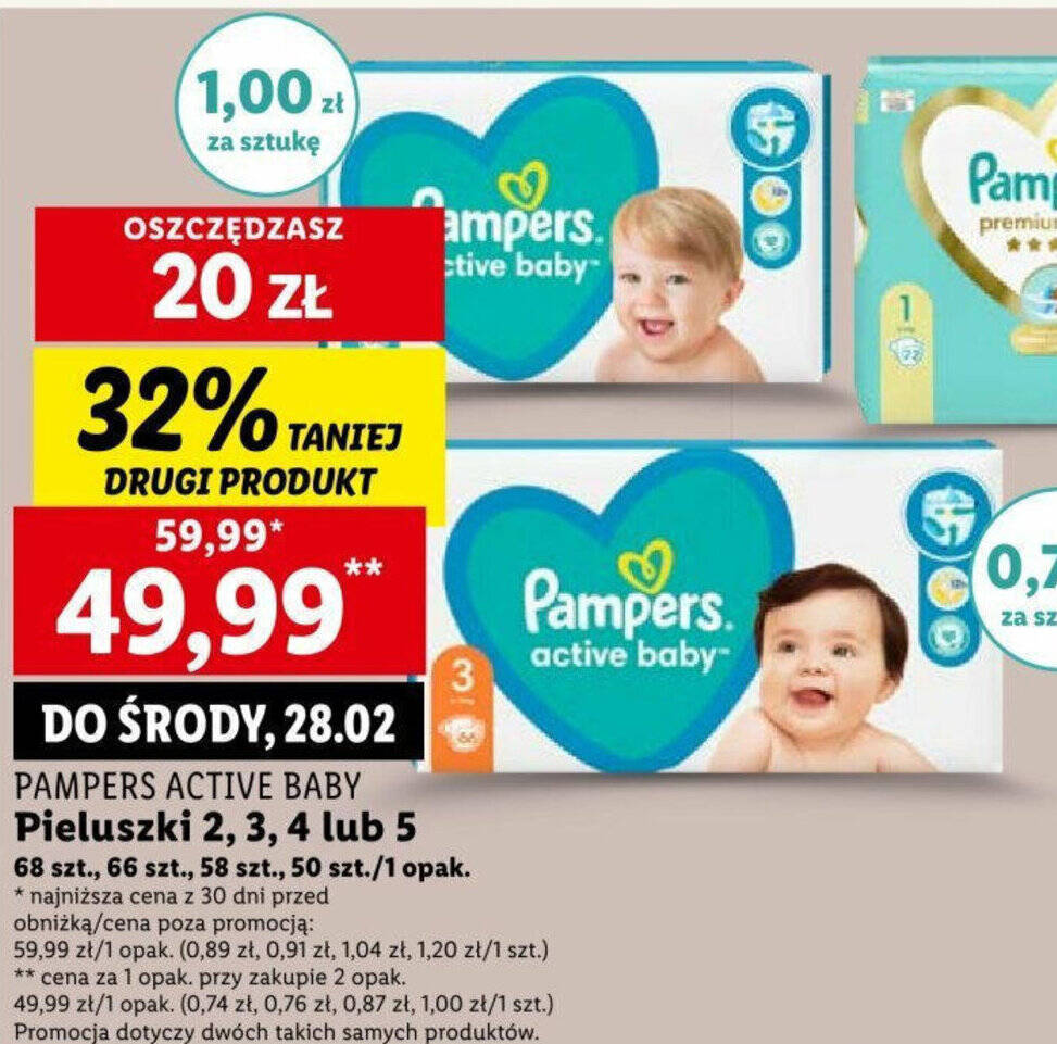 promocja pampers 49 99