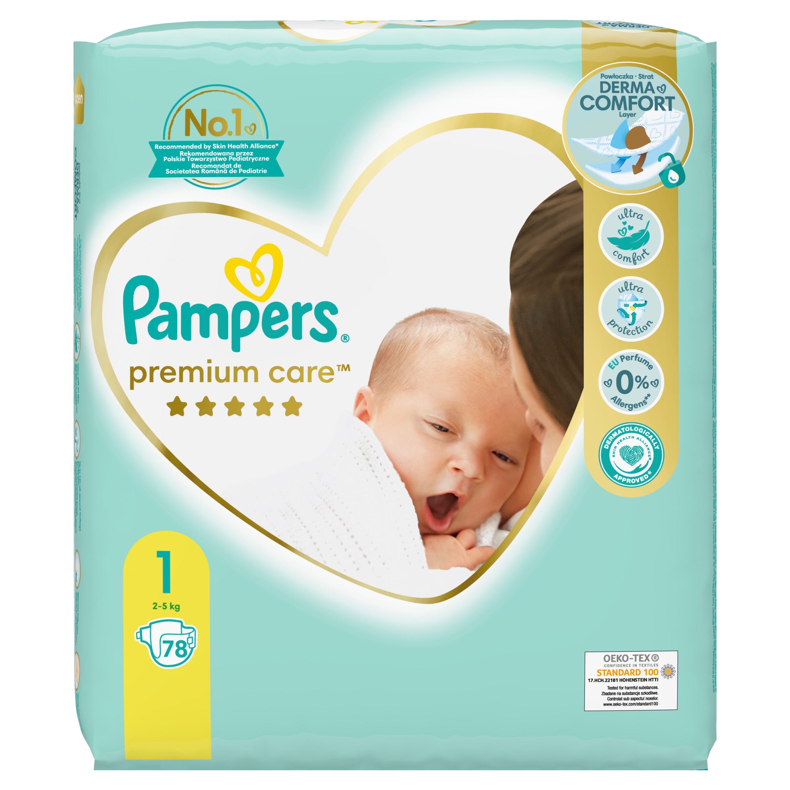 pampers premium care 1 pieluszki pieluchy 78 szt