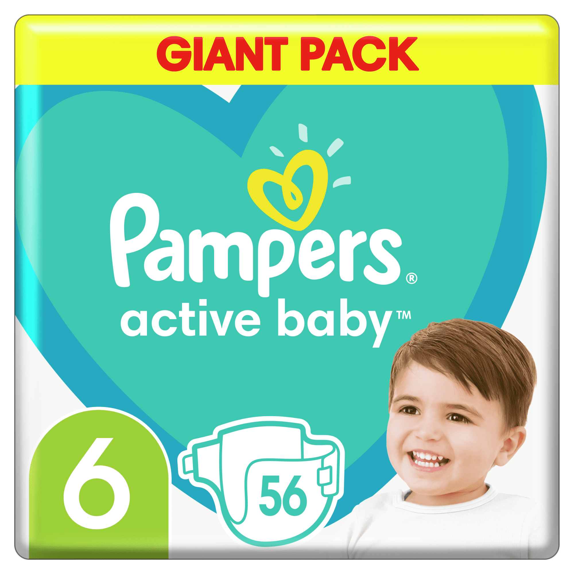 pieluchy pampers active baby 6 mb plus extra large 124sztuki