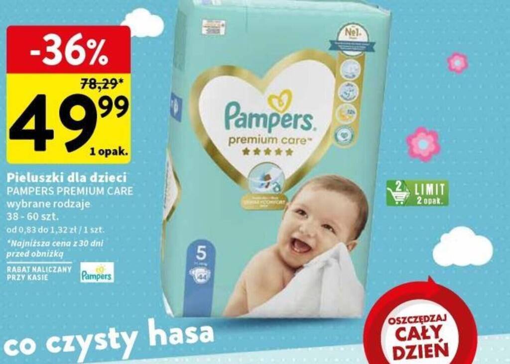 pampers premium care 1 78 szt rossmann