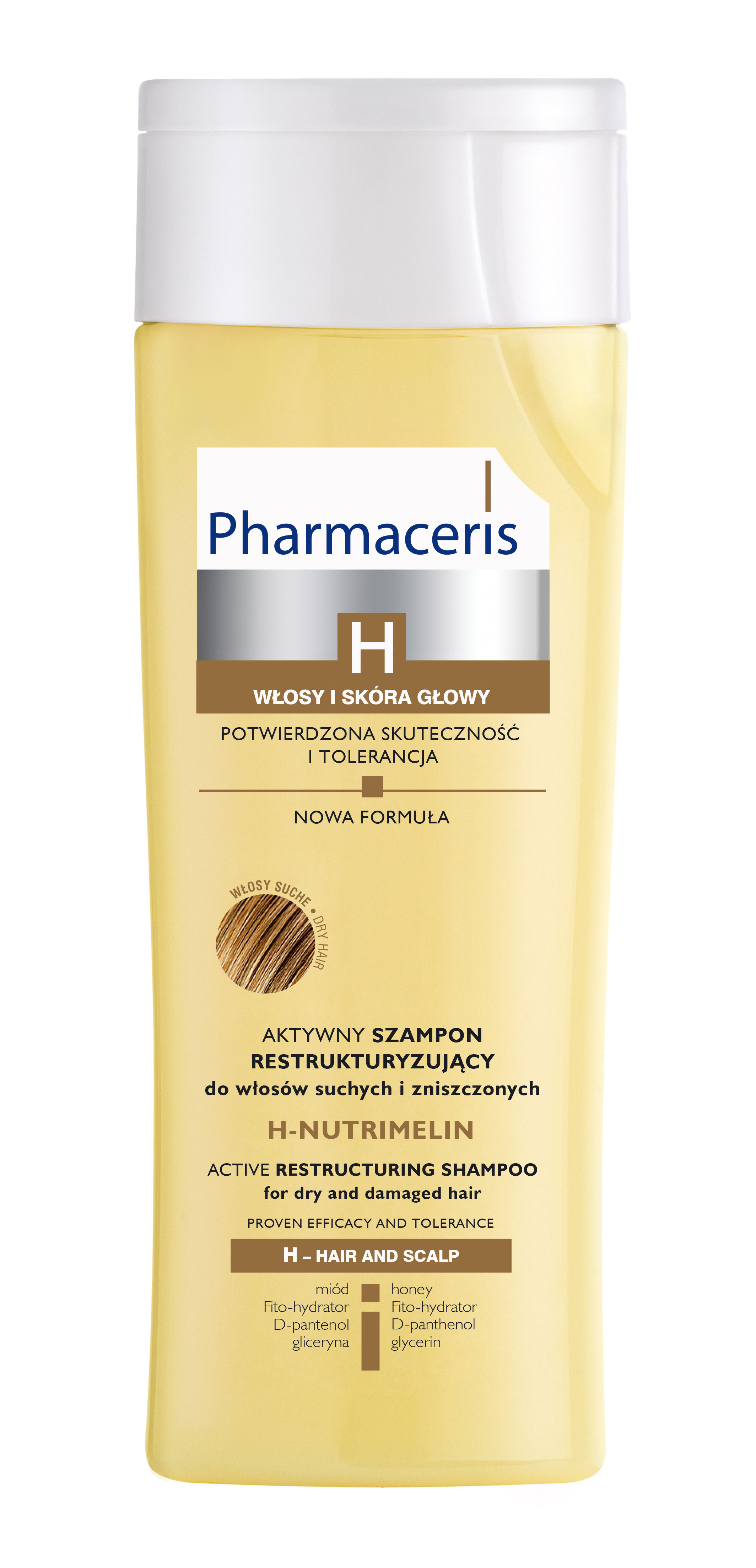 pharmaceris h nutrimelin aktywny szampon restrukturyzujący 250 ml