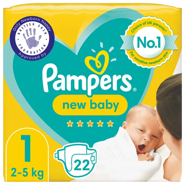 pampers newborn 1 22 sztuki