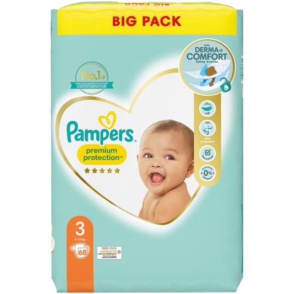 pampers 3 68 sztuk