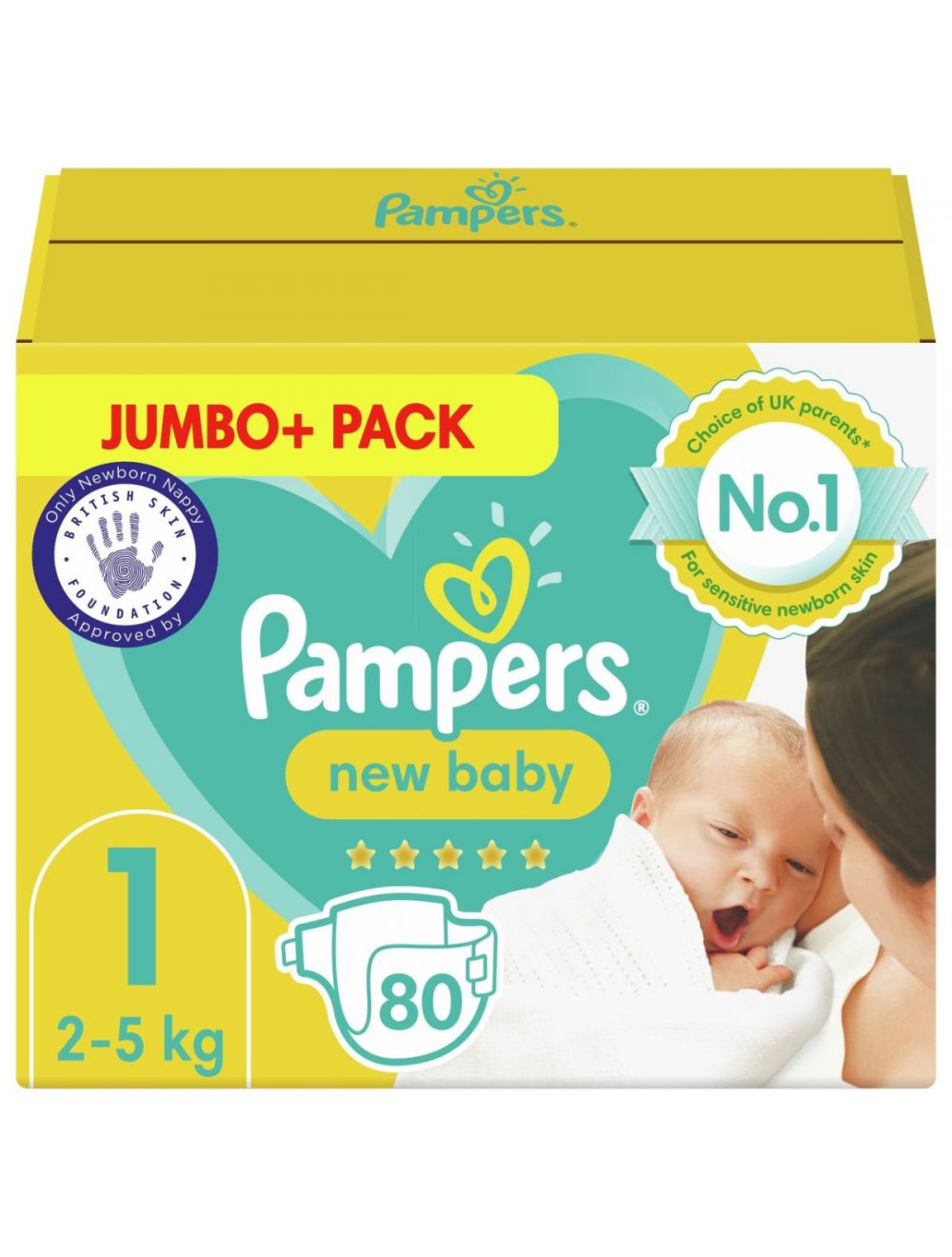 pampers premium care 2 new baby 80 sztuk