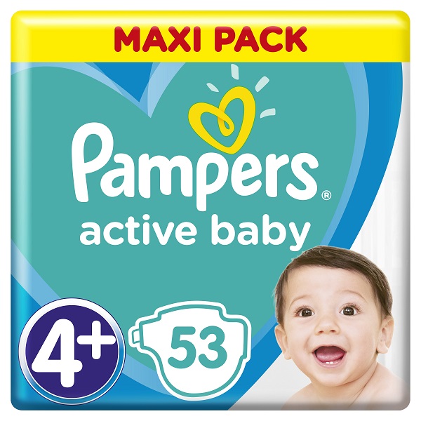 pampers active baby 4+ 53