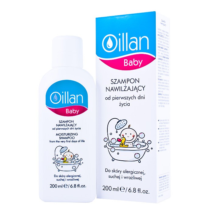 oillan baby szampon nawilżający od urodzenia 200ml